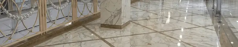 Beautiful marble floor professionally installed in Cape Coral, FL